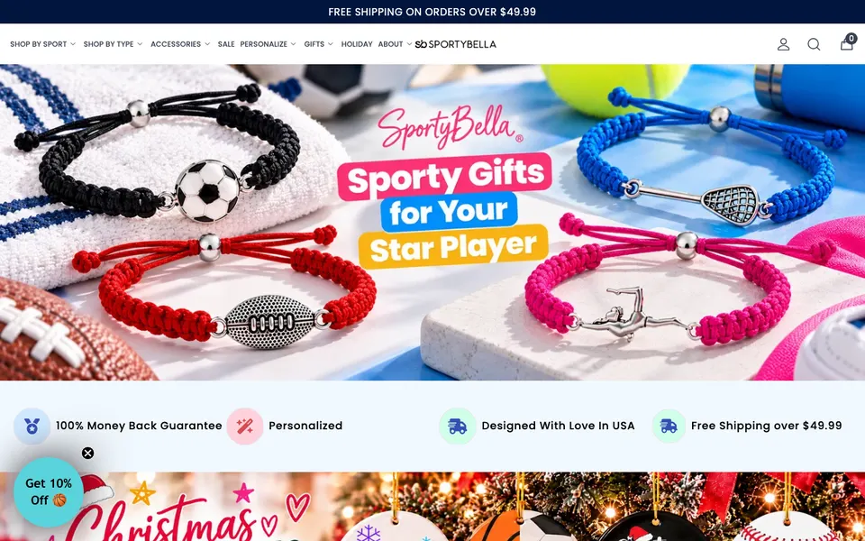 SportyBella website screenshot